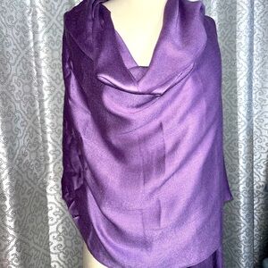 Lavender metallic shine scarf